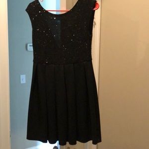 Black sequin dress